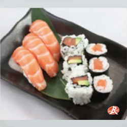 Plateau trio saumon : délicieux mix de sushi au saumon